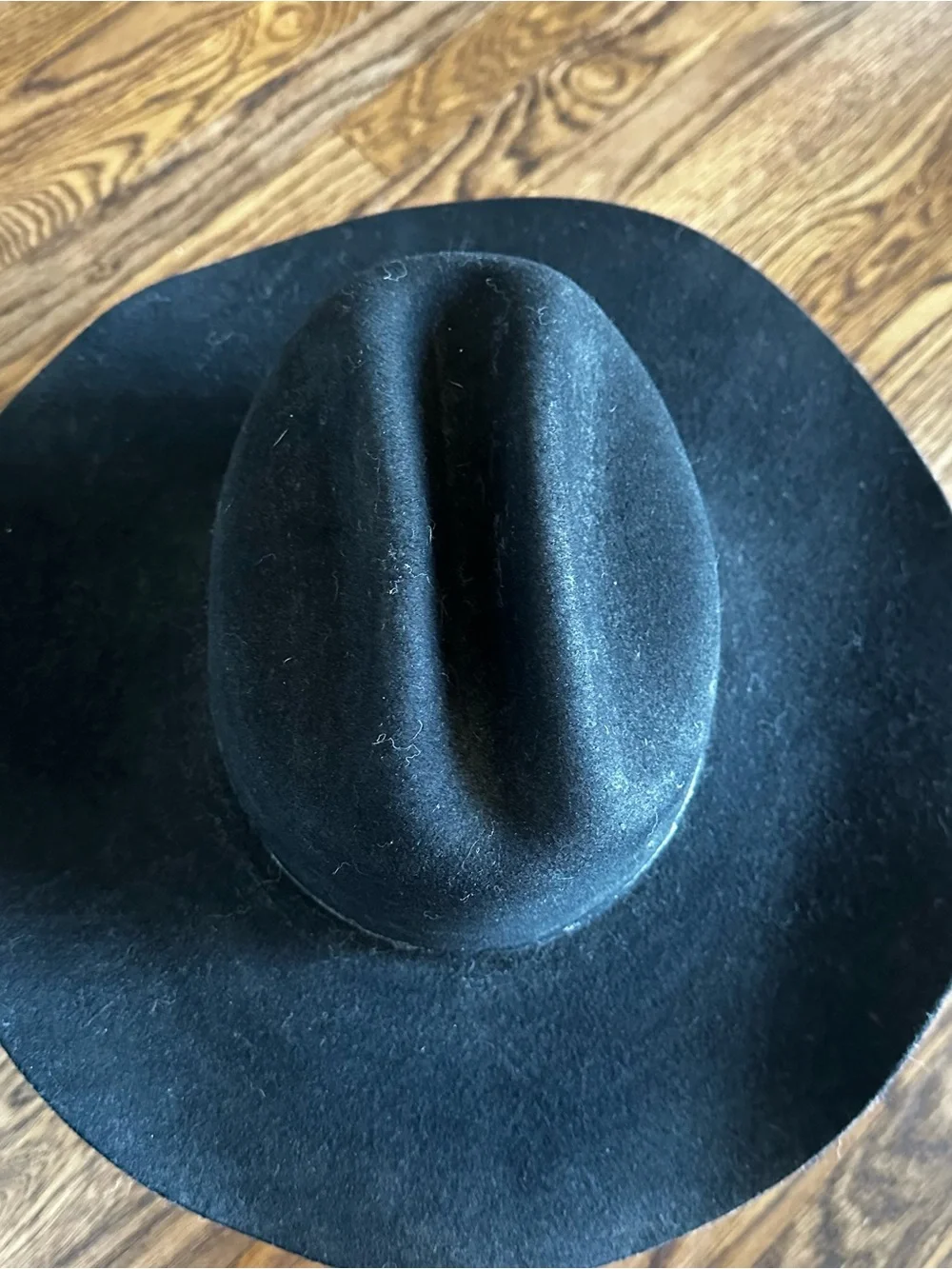 Justin by Milano Hat Co Black XX 100% wool cowboy hat western headwear size 7.5